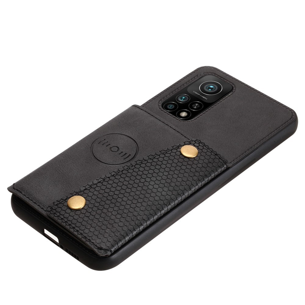 PU Leather Coated TPU Shell [Built-in Vehicle Magnetic Sheet] with Card Pocket for Xiaomi Mi 10T 5G/Mi 10T Pro 5G/Redmi K30S