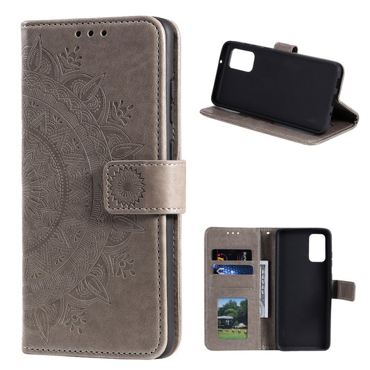 Xiaomi Poco M3 Handyhülle – Imprinted Mandala Flower Wallet Leather Case with Strap