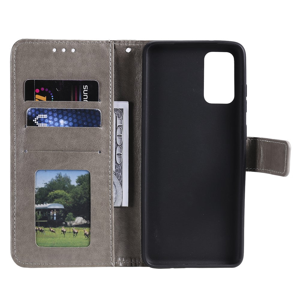 Imprinted Mandala Flower Wallet Leather Case with Strap for Xiaomi Poco M3