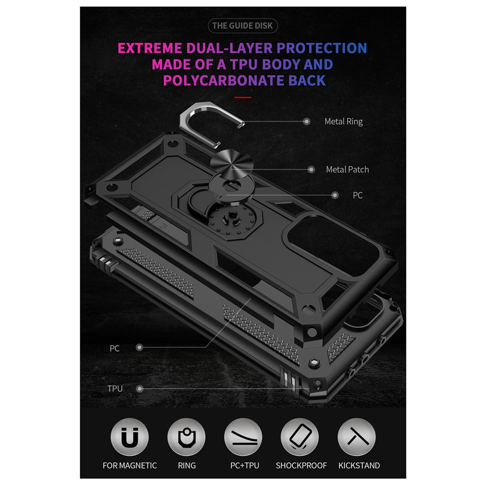 Armor Anti-fall Hybrid PC + TPU Shell for Xiaomi Mi 10T Pro 5G/Mi 10T 5G/Redmi K30S Kickstand Phone Cover