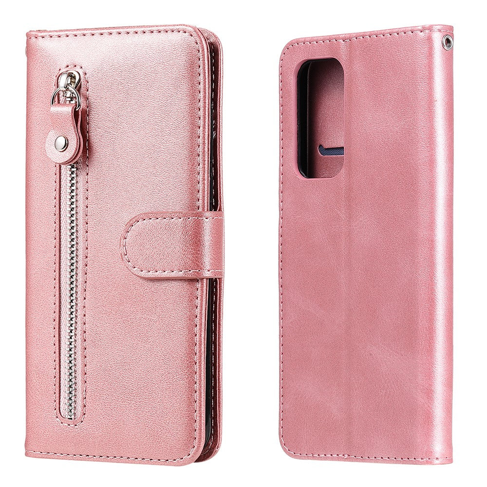 Zipper Pocket Leather Wallet Stand Case for Xiaomi Mi 10T 5G / Mi 10T Pro 5G / Redmi K30S