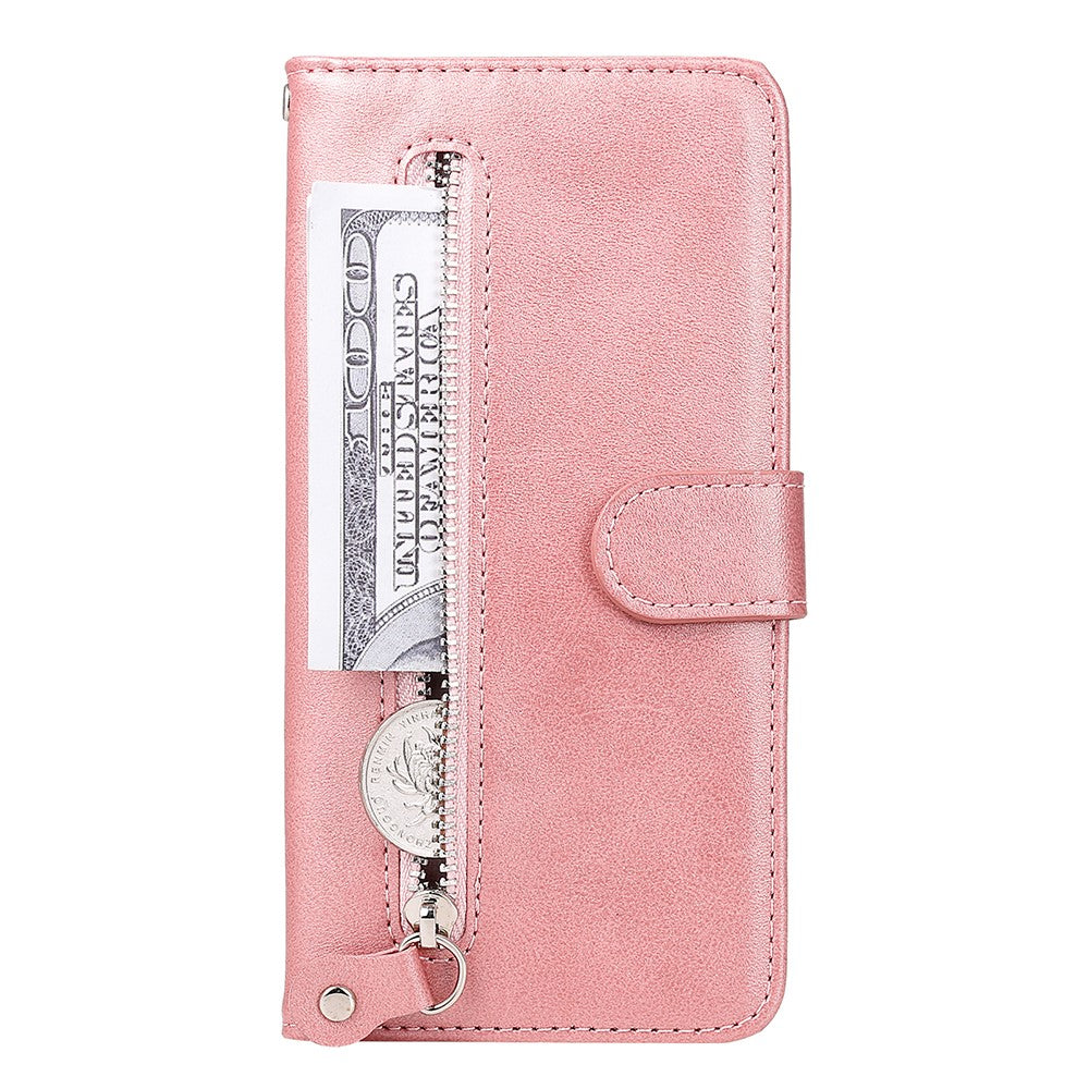 Zipper Pocket Leather Wallet Stand Case for Xiaomi Mi 10T 5G / Mi 10T Pro 5G / Redmi K30S