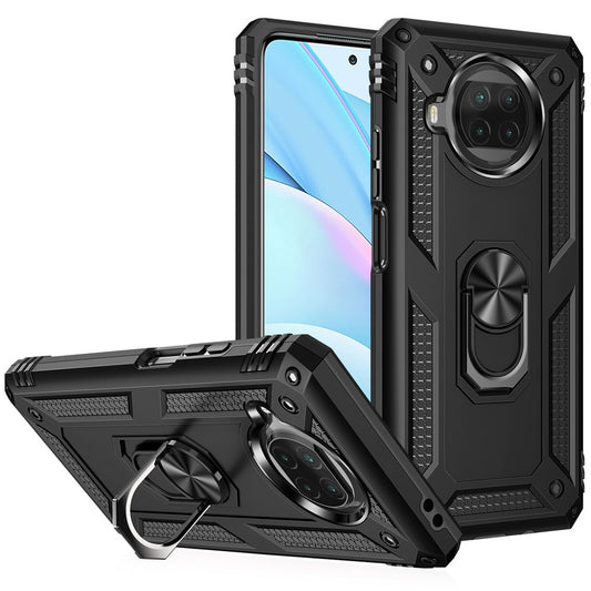 Anti-drop PC + TPU Hybrid Phone Shell with Ring Kickstand for Xiaomi Mi 10T Lite 5G/Redmi Note 9 Pro 5G/Mi 10i 5G