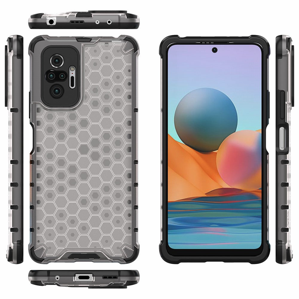 Honeycomb Pattern TPU + PC Hybrid Case for Xiaomi Redmi Note 10 Pro/Note 10 Pro Max