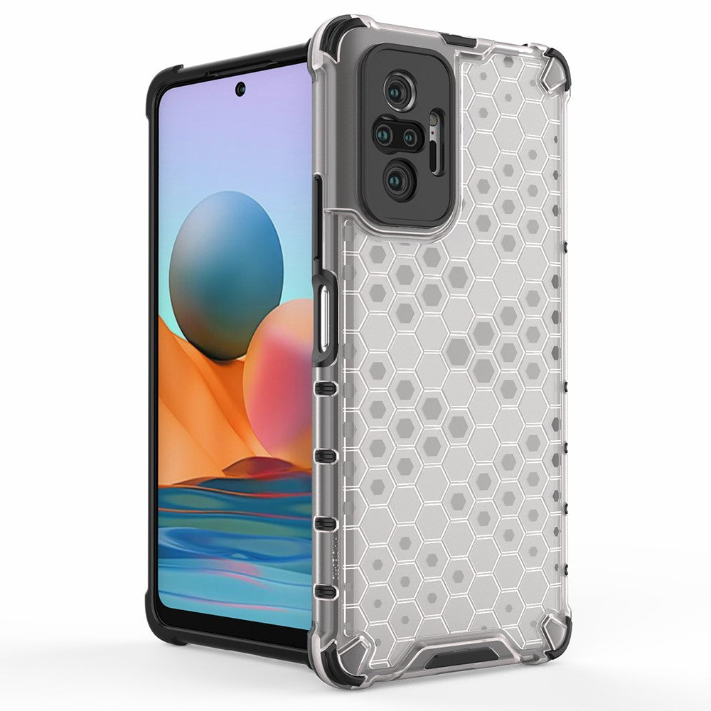 Honeycomb Pattern TPU + PC Hybrid Case for Xiaomi Redmi Note 10 Pro/Note 10 Pro Max