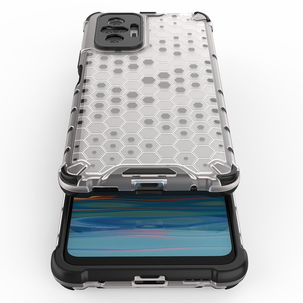 Honeycomb Pattern TPU + PC Hybrid Case for Xiaomi Redmi Note 10 Pro/Note 10 Pro Max