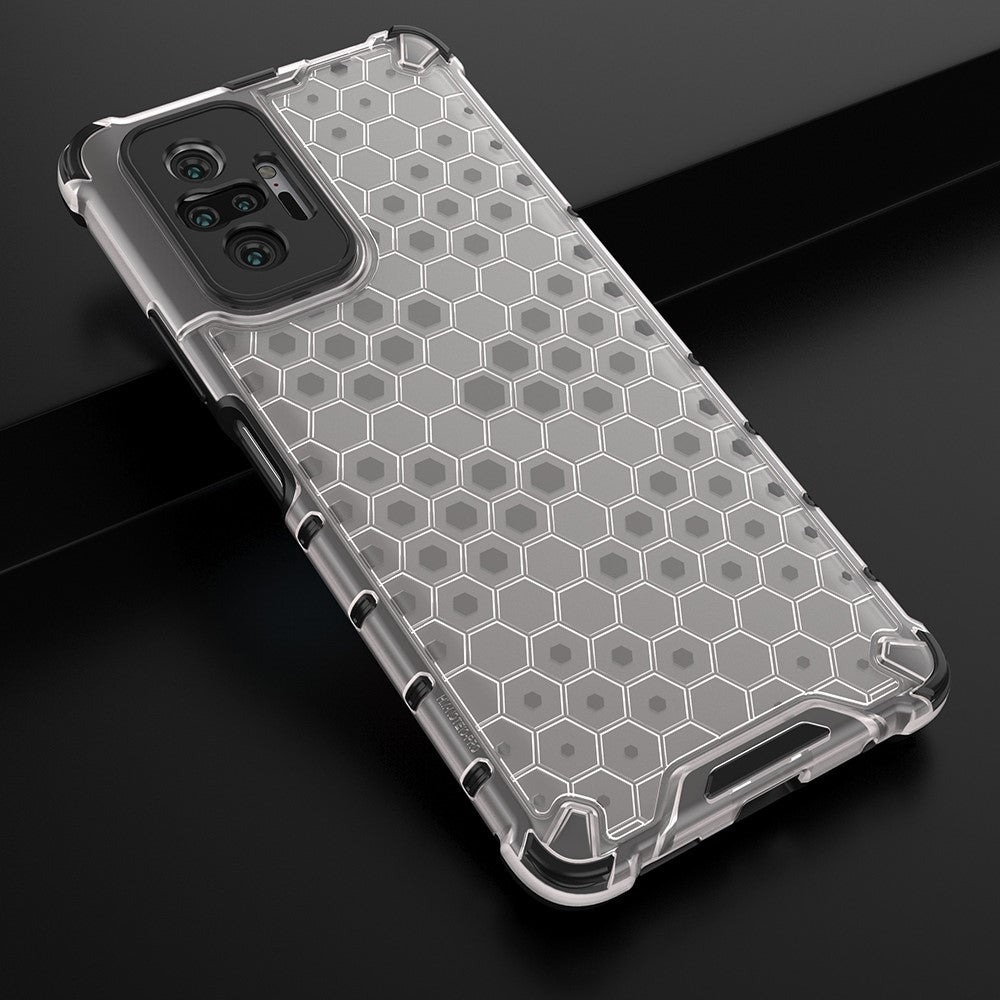 Honeycomb Pattern TPU + PC Hybrid Case for Xiaomi Redmi Note 10 Pro/Note 10 Pro Max