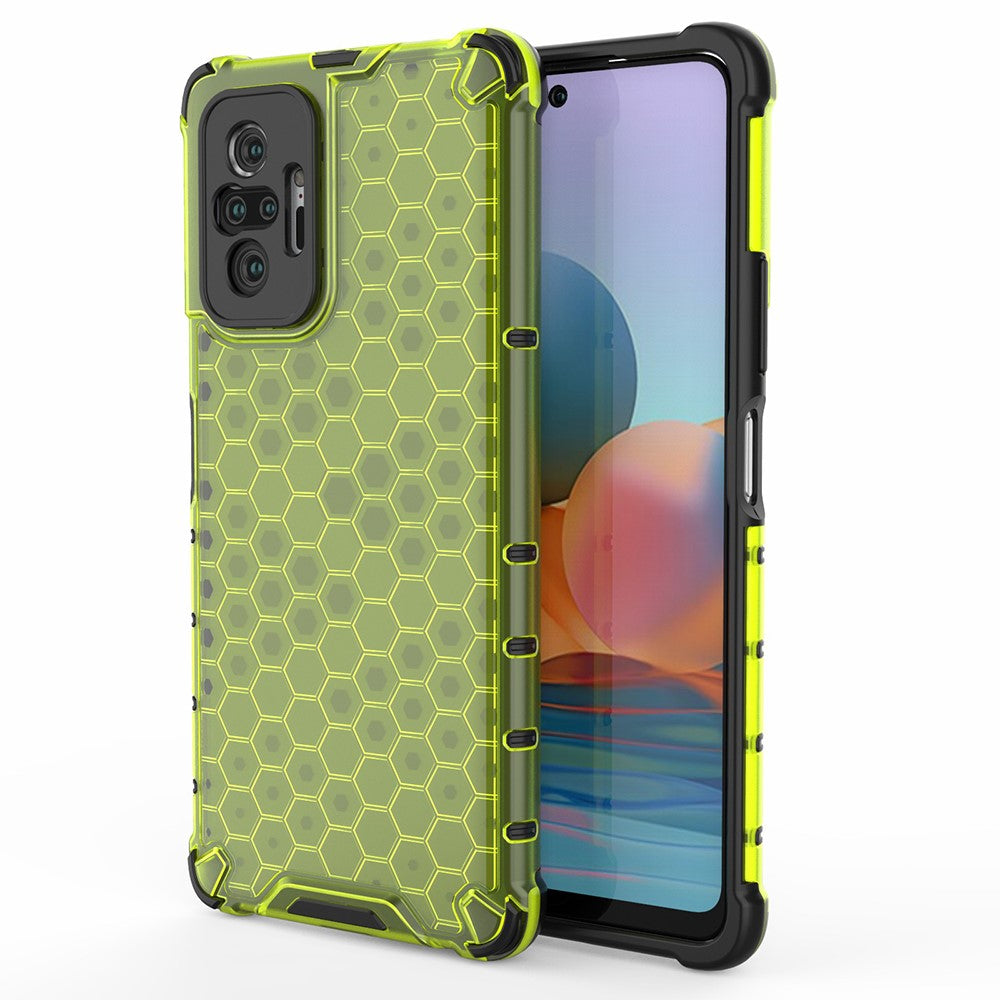Honeycomb Pattern TPU + PC Hybrid Case for Xiaomi Redmi Note 10 Pro/Note 10 Pro Max
