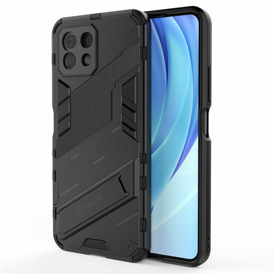 Foldable Kickstand Shockproof PC + TPU Hybrid Phone Case Cover for Xiaomi Mi 11 Lite 4G / 5G / 11 Lite 5G NE