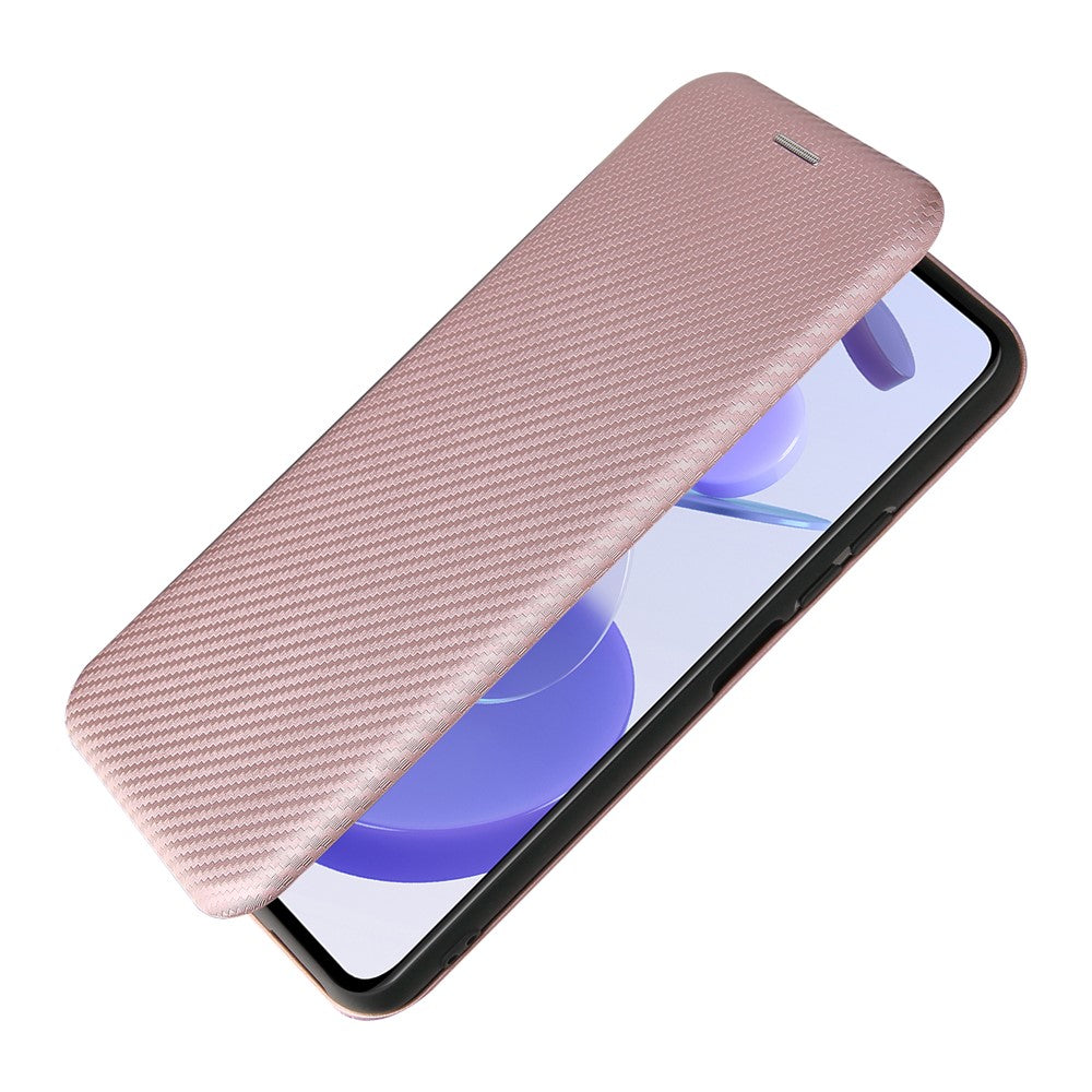 For Xiaomi Mi 11 Lite 4G/5G / 11 Lite 5G NE Carbon Fiber Texture Magnetic Auto-absorbed Leather Stand Phone Shell Case with Card Slot