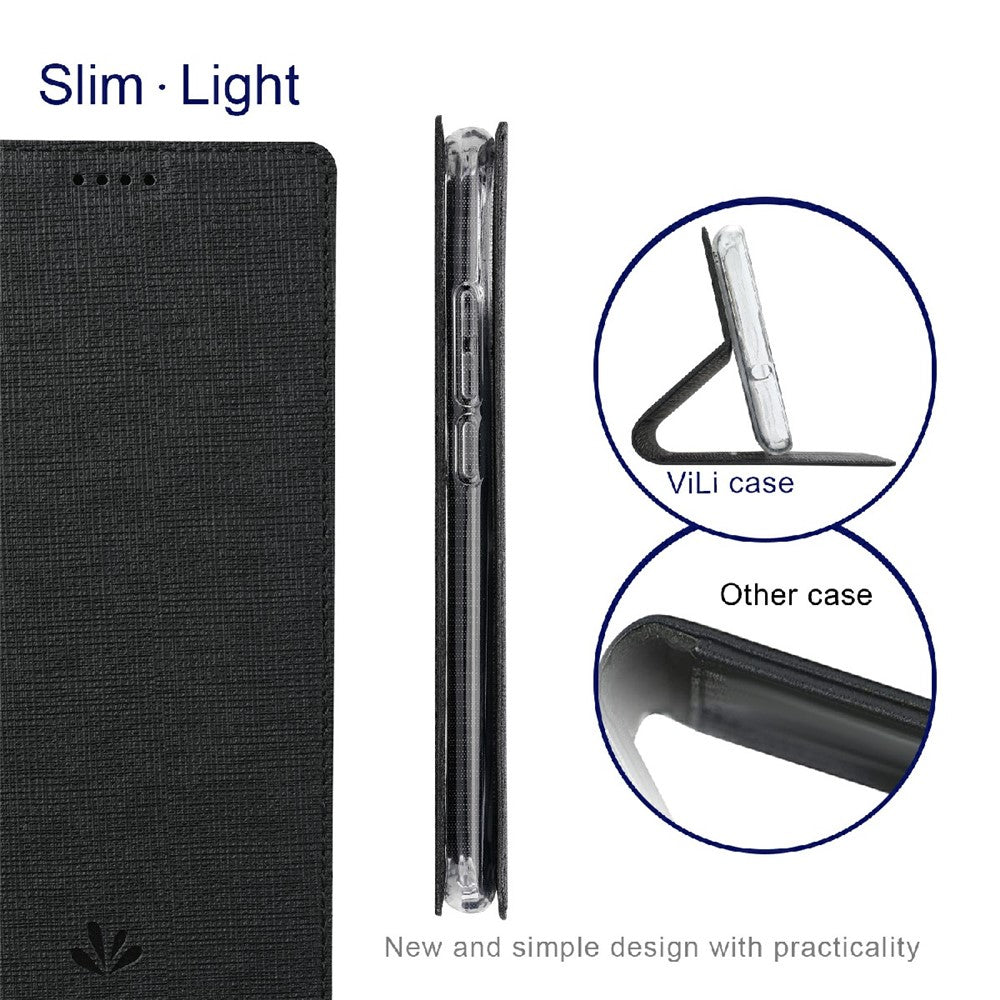 VILI DMX Series Card Holder Leather Protector Cover with Stand for Xiaomi Mi 11 Ultra