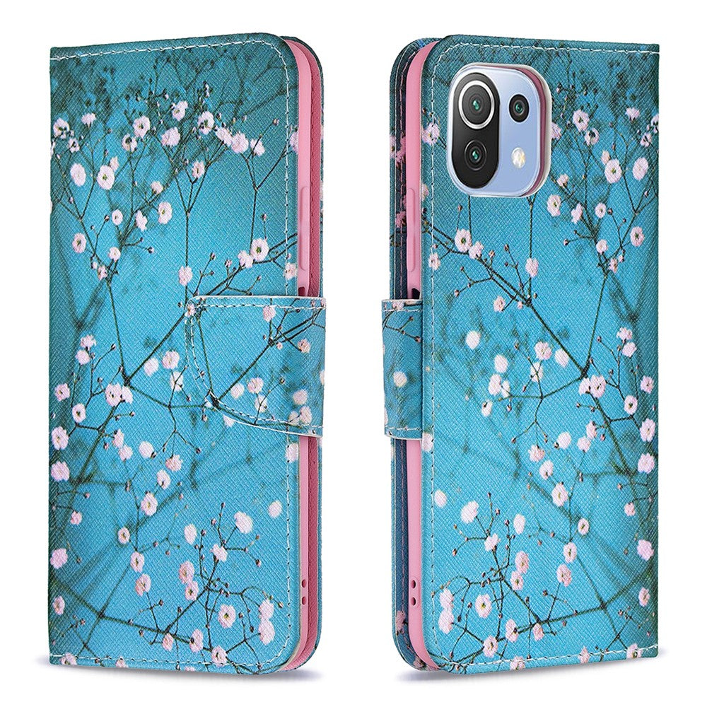 Pattern Printing Full Protection Leather Wallet Stand Phone Case for Xiaomi Mi 11 Lite 4G / 5G /11 Lite 5G NE