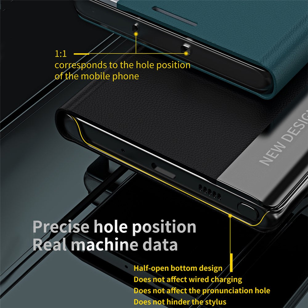 Full Protection Fall Proof Leather Phone Stand Case Shell for Xiaomi Redmi Note 10 Pro 4G (Global) / Note 10 Pro 4G (India)