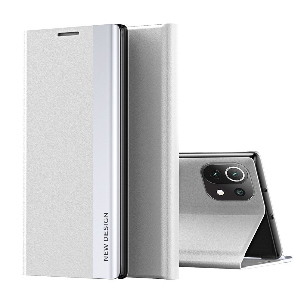 PU Leather Full Protection Cell Phone Stand Case Protective Cover for Xiaomi Mi 11 Lite 4G / 5G  / 11 Lite 5G NE