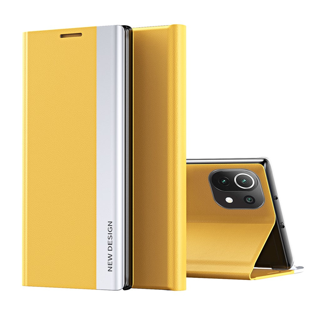 PU Leather Full Protection Cell Phone Stand Case Protective Cover for Xiaomi Mi 11 Lite 4G / 5G  / 11 Lite 5G NE