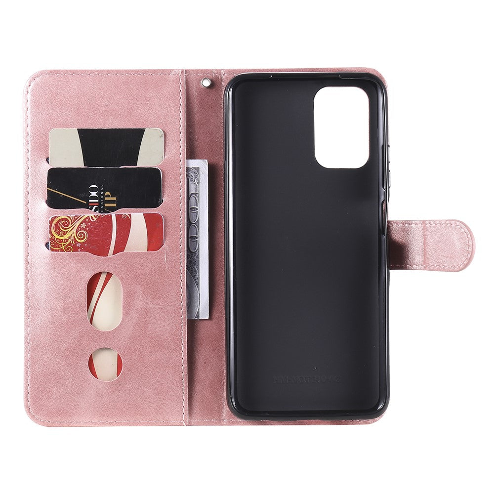 Full Protection Zipper Pocket Leather Wallet Design Phone Case for Xiaomi Poco M3 Pro 4G / 5G / Redmi Note 10 5G/ 10T 5G