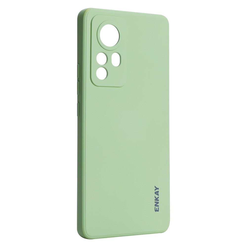 ENKAY HAT PRINCE Anti-scratch Precise Cutout Hole Opening Liquid Silicone Phone Case Phone Cover for Xiaomi 12 5G/12X 5G/12S 5G