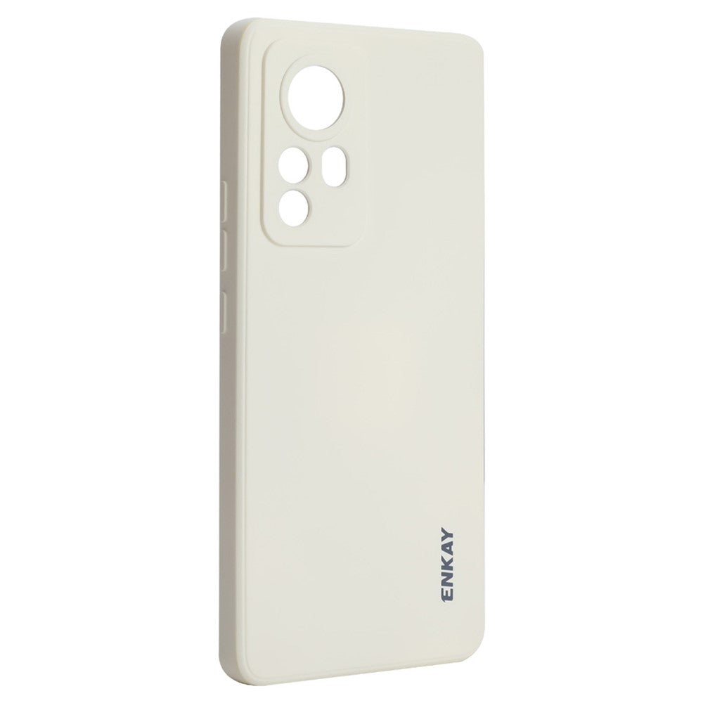 ENKAY HAT PRINCE Anti-scratch Precise Cutout Hole Opening Liquid Silicone Phone Case Phone Cover for Xiaomi 12 5G/12X 5G/12S 5G