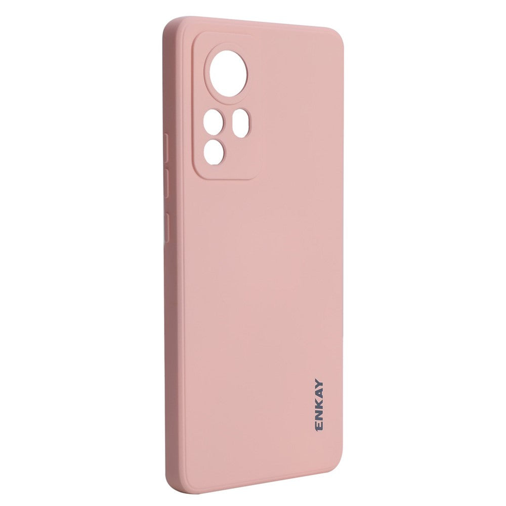 ENKAY HAT PRINCE Anti-scratch Precise Cutout Hole Opening Liquid Silicone Phone Case Phone Cover for Xiaomi 12 5G/12X 5G/12S 5G