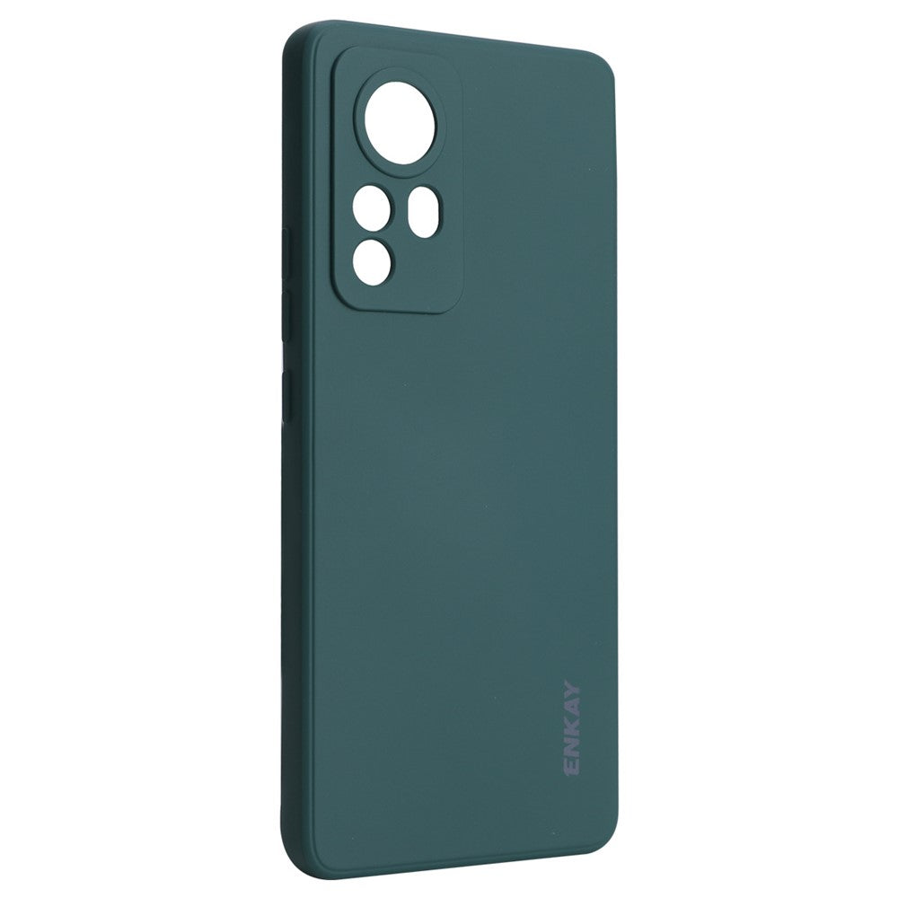 ENKAY HAT PRINCE Anti-scratch Precise Cutout Hole Opening Liquid Silicone Phone Case Phone Cover for Xiaomi 12 5G/12X 5G/12S 5G