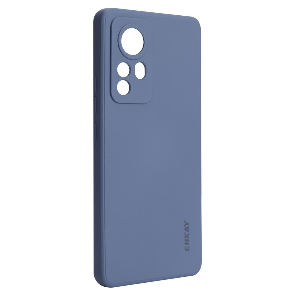 ENKAY HAT PRINCE Anti-scratch Precise Cutout Hole Opening Liquid Silicone Phone Case Phone Cover for Xiaomi 12 5G/12X 5G/12S 5G