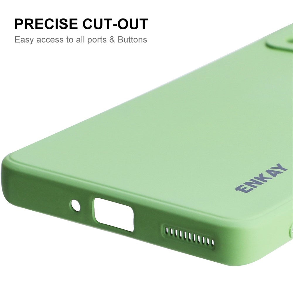 ENKAY HAT PRINCE Anti-scratch Precise Cutout Hole Opening Liquid Silicone Phone Case Phone Cover for Xiaomi 12 5G/12X 5G/12S 5G
