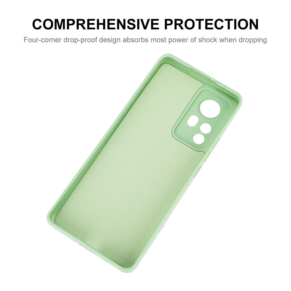 ENKAY HAT PRINCE Anti-scratch Precise Cutout Hole Opening Liquid Silicone Phone Case Phone Cover for Xiaomi 12 5G/12X 5G/12S 5G