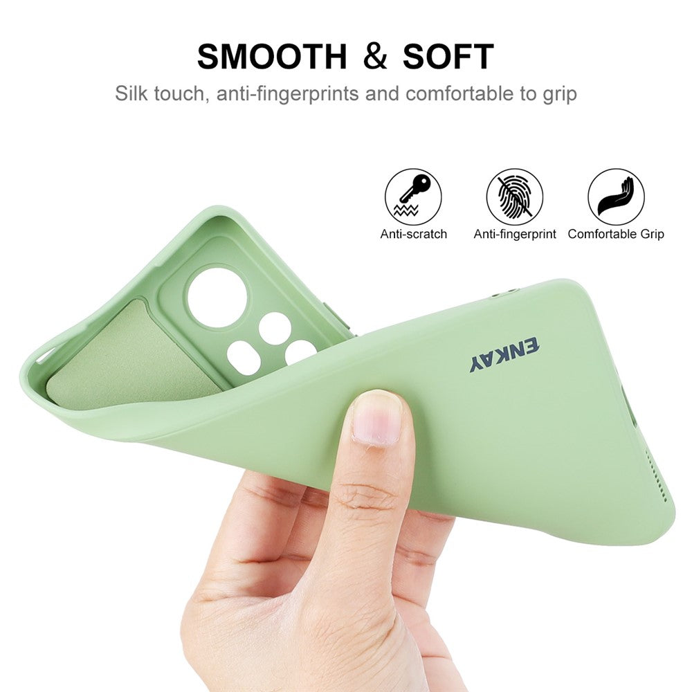 ENKAY HAT PRINCE Anti-scratch Precise Cutout Hole Opening Liquid Silicone Phone Case Phone Cover for Xiaomi 12 5G/12X 5G/12S 5G