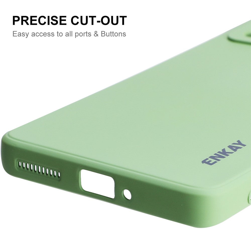 ENKAY HAT PRINCE For Xiaomi 12 Pro 5G / 12S Pro 5G /12 Pro (Dimensity) 5G Solid Color Straight Edge Drop-resistant Mobile Phone Cover Liquid Silicone Precise Cutout Ultra Slim Phone Case