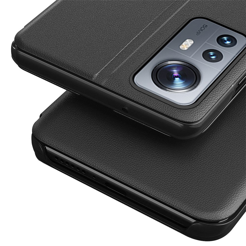 Phone Case Folio Flip PU Leather Stand Cover for Xiaomi 12 Pro 5G / 12S Pro 5G  / 12 Pro (Dimensity) 5G