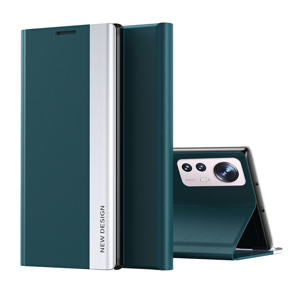 Folio Flip Full Protection PU Leather Stand Protective Phone Case for Xiaomi 12 5G / 12X 5G / 12S 5G