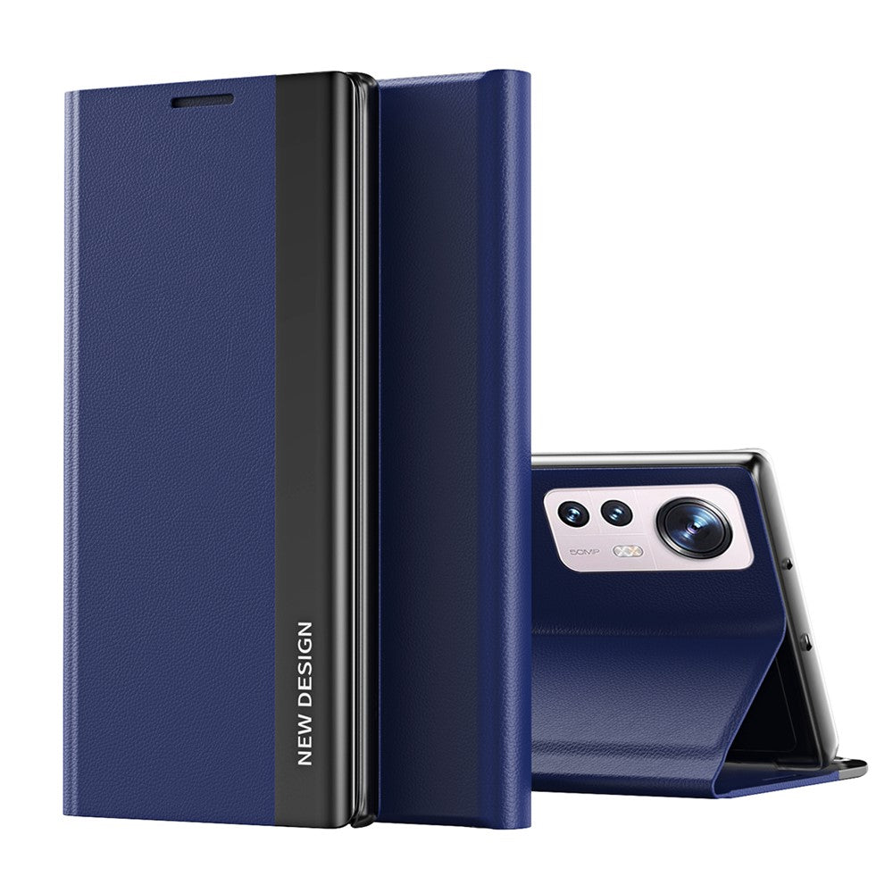 Folio Flip Full Protection PU Leather Stand Protective Phone Case for Xiaomi 12 5G / 12X 5G / 12S 5G