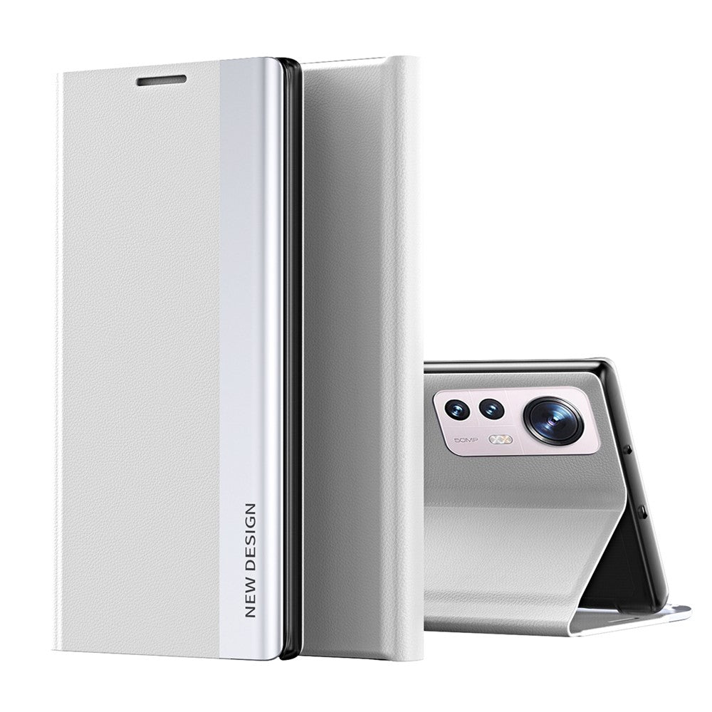 Folio Flip Full Protection PU Leather Stand Protective Phone Case for Xiaomi 12 5G / 12X 5G / 12S 5G