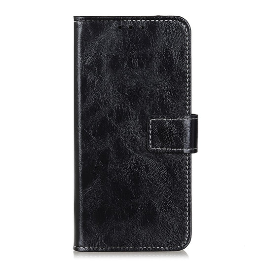 Crazy Horse Texture Retro Style PU Leather Anti-fall Phone Case Stand Wallet Cover for Xiaomi 12 Pro 5G / 12S Pro 5G /12 Pro (Dimensity) 5G