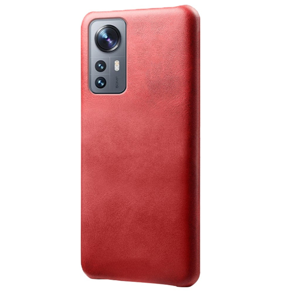 For Xiaomi 12 Pro 5G / 12S Pro 5G /12 Pro (Dimensity) 5G Anti-scratch Anti-fall Textured PU Leather Coated Hard PC Anti-Slip Phone Cover