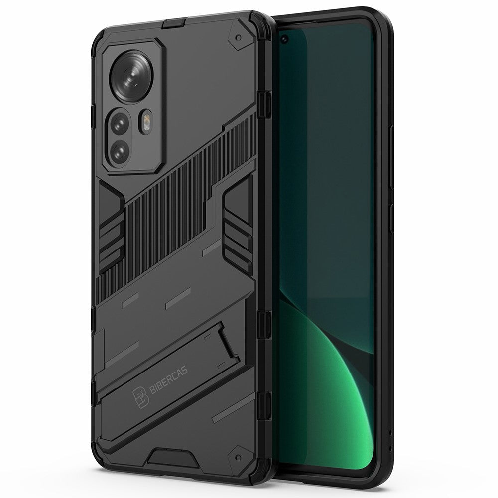 For Xiaomi 12 Pro 5G / 12S Pro 5G  / 12 Pro (Dimensity) 5G Dual Layer Hard PC + Soft TPU Shockproof Protective Phone Case with Kickstand