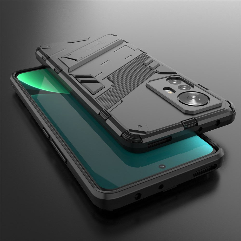 For Xiaomi 12 Pro 5G / 12S Pro 5G  / 12 Pro (Dimensity) 5G Dual Layer Hard PC + Soft TPU Shockproof Protective Phone Case with Kickstand