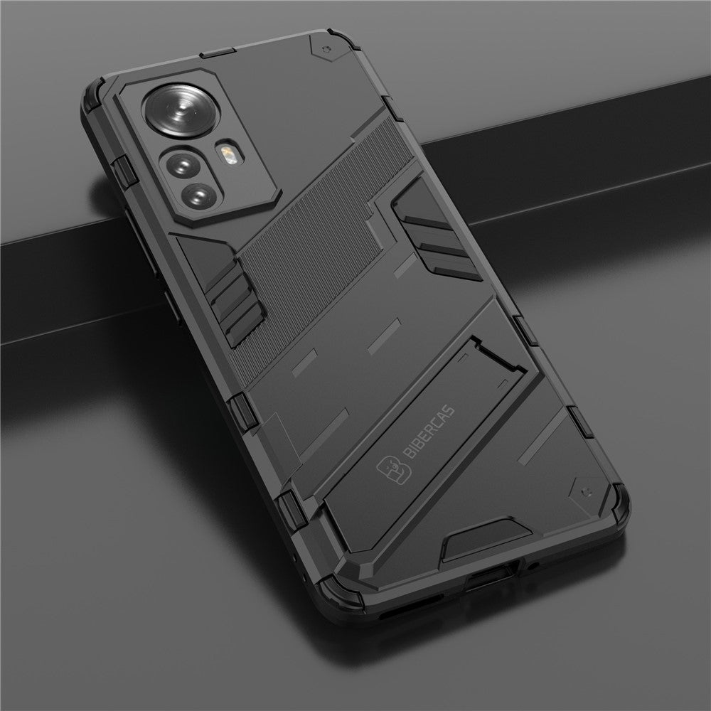 For Xiaomi 12 Pro 5G / 12S Pro 5G  / 12 Pro (Dimensity) 5G Dual Layer Hard PC + Soft TPU Shockproof Protective Phone Case with Kickstand