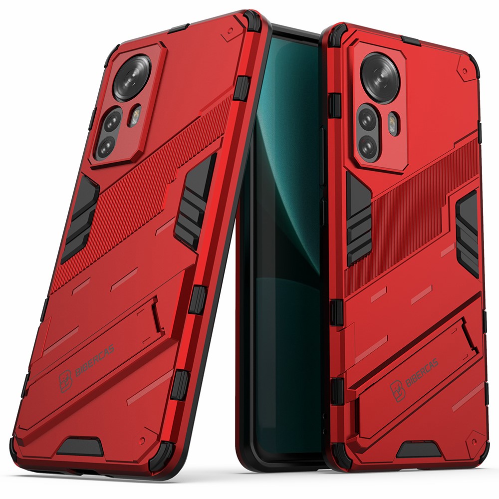For Xiaomi 12 Pro 5G / 12S Pro 5G  / 12 Pro (Dimensity) 5G Dual Layer Hard PC + Soft TPU Shockproof Protective Phone Case with Kickstand