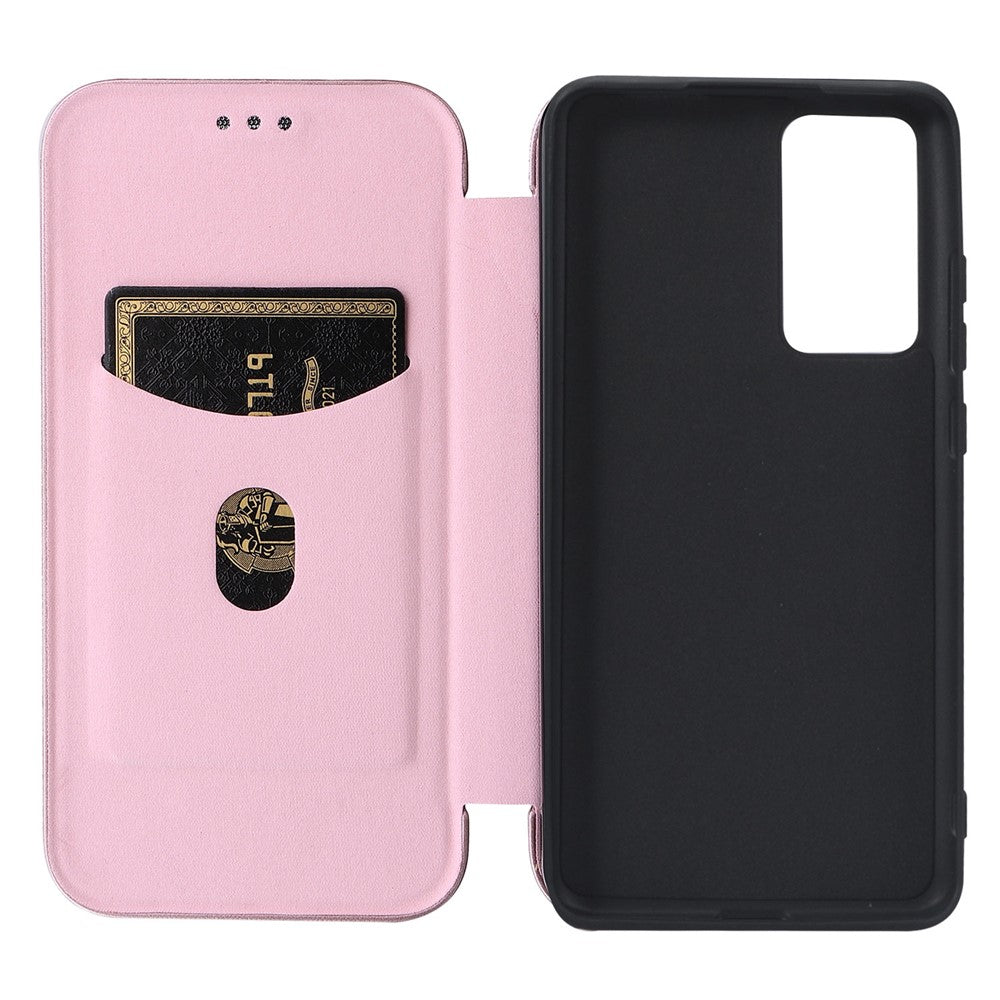 For Xiaomi 12 Pro 5G / 12S Pro 5G /12 Pro (Dimensity) 5G PU Leather Cover Card Slot Carbon Fiber Texture Folio Flip Stand Phone Case