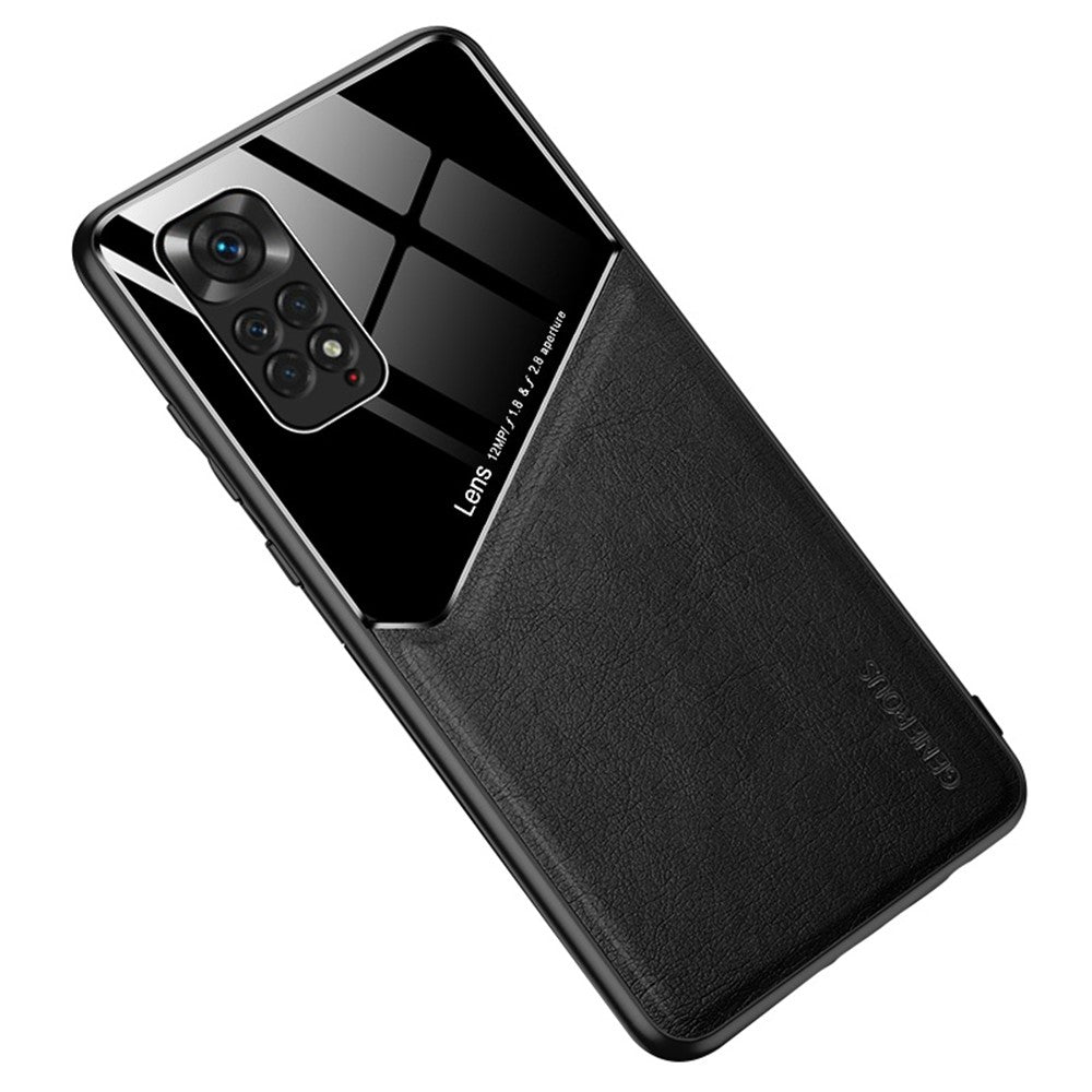 For Xiaomi Redmi Note 11 4G (Qualcomm)/Note 11S 4G Phone Case Shockproof Cover Anti-Fall TPU Frame Phone Protector with Magnetic Metal Sheet/Precise Cut-Out