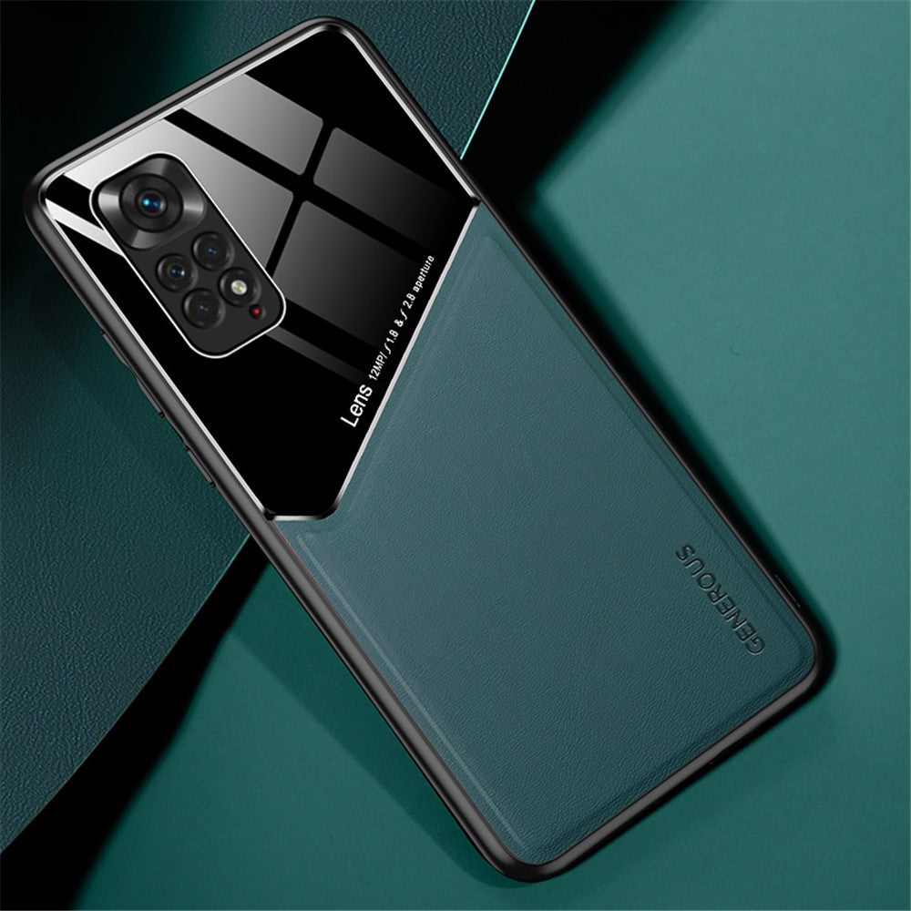 For Xiaomi Redmi Note 11 4G (Qualcomm)/Note 11S 4G Phone Case Shockproof Cover Anti-Fall TPU Frame Phone Protector with Magnetic Metal Sheet/Precise Cut-Out