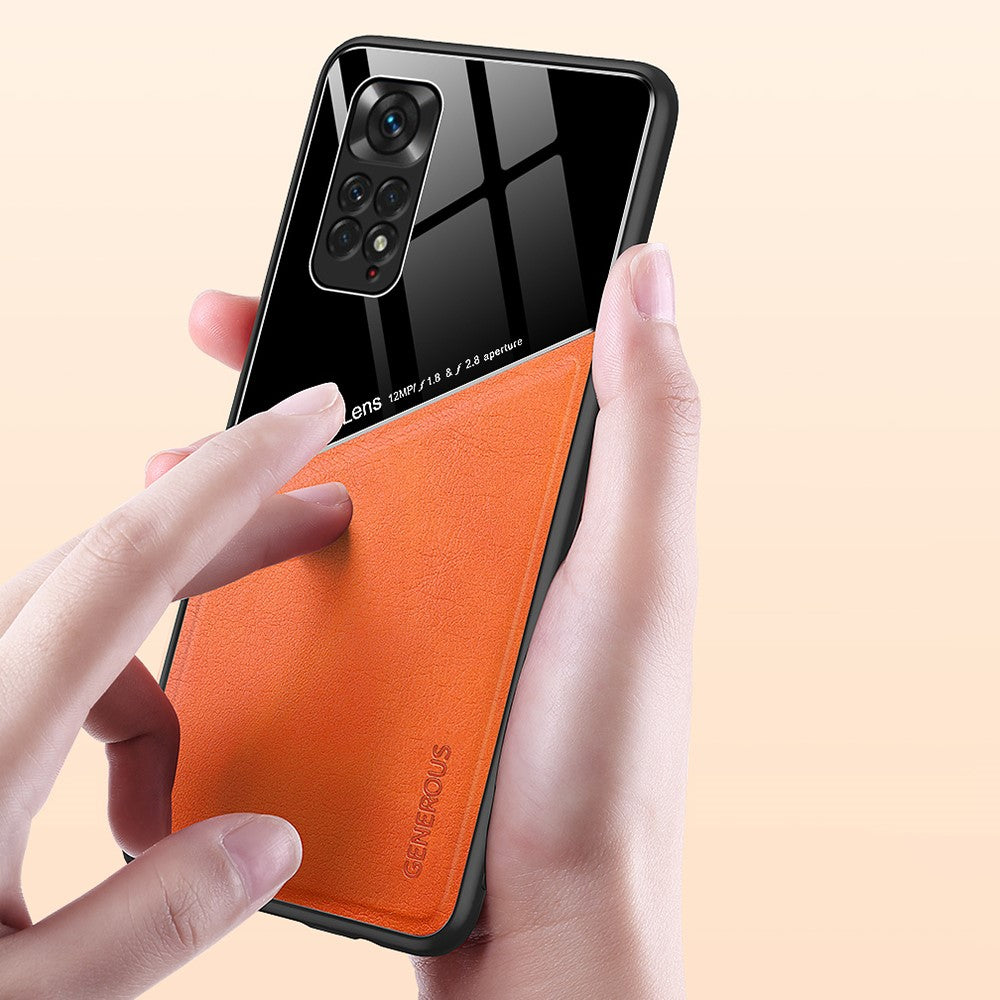 For Xiaomi Redmi Note 11 4G (Qualcomm)/Note 11S 4G Phone Case Shockproof Cover Anti-Fall TPU Frame Phone Protector with Magnetic Metal Sheet/Precise Cut-Out
