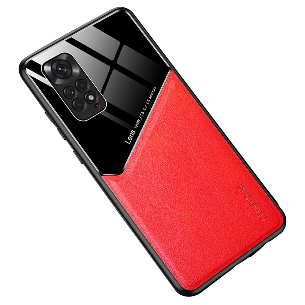 For Xiaomi Redmi Note 11 4G (Qualcomm)/Note 11S 4G Phone Case Shockproof Cover Anti-Fall TPU Frame Phone Protector with Magnetic Metal Sheet/Precise Cut-Out