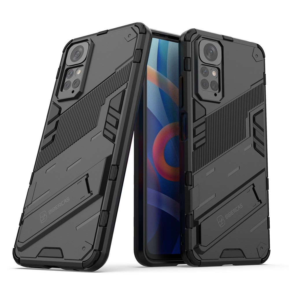 For Xiaomi Redmi Note 11 4G (Qualcomm) / Redmi Note 11S 4G PC + TPU Hybrid Phone Case Cover with Foldable Kickstand Design