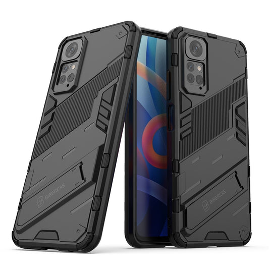 For Xiaomi Redmi Note 11 4G (Qualcomm) / Redmi Note 11S 4G PC + TPU Hybrid Phone Case Cover with Foldable Kickstand Design