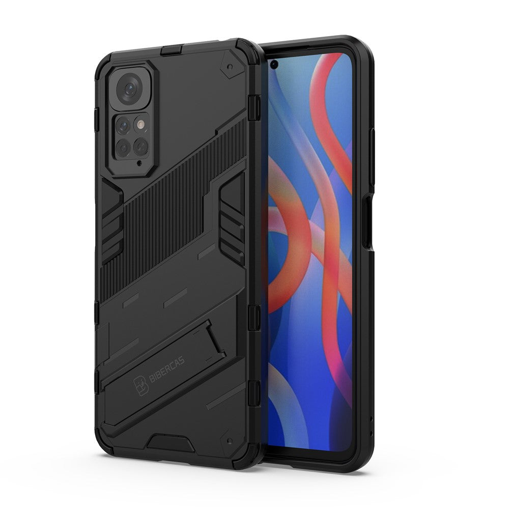For Xiaomi Redmi Note 11 4G (Qualcomm) / Redmi Note 11S 4G PC + TPU Hybrid Phone Case Cover with Foldable Kickstand Design