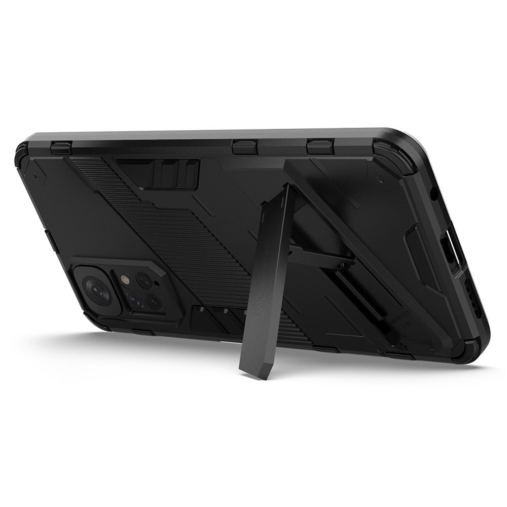 For Xiaomi Redmi Note 11 4G (Qualcomm) / Redmi Note 11S 4G PC + TPU Hybrid Phone Case Cover with Foldable Kickstand Design