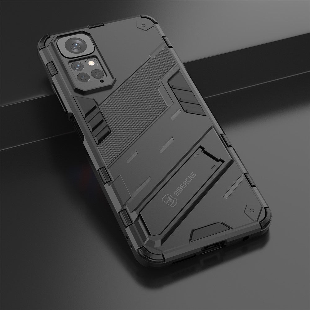 For Xiaomi Redmi Note 11 4G (Qualcomm) / Redmi Note 11S 4G PC + TPU Hybrid Phone Case Cover with Foldable Kickstand Design