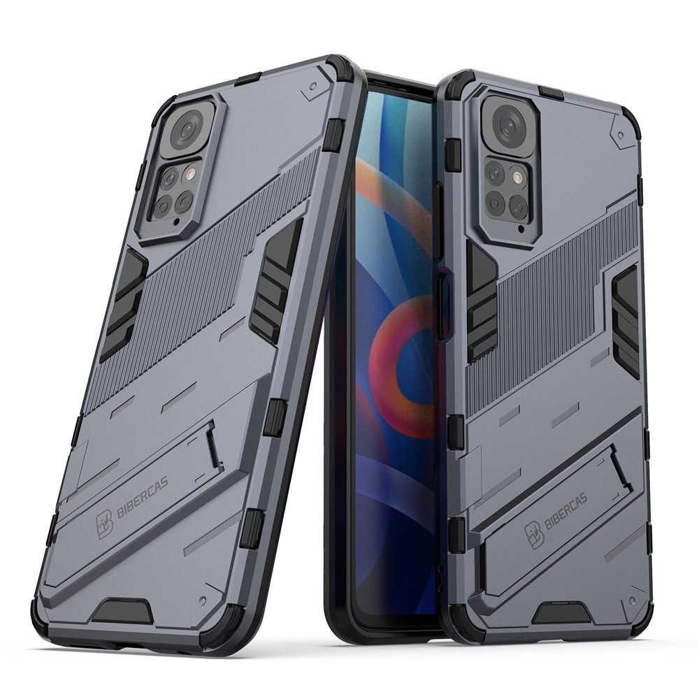 For Xiaomi Redmi Note 11 4G (Qualcomm) / Redmi Note 11S 4G PC + TPU Hybrid Phone Case Cover with Foldable Kickstand Design